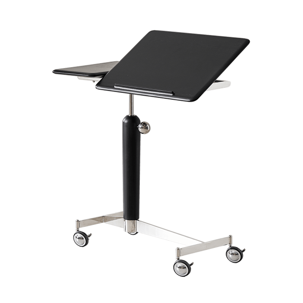 black wooden book stand for reading