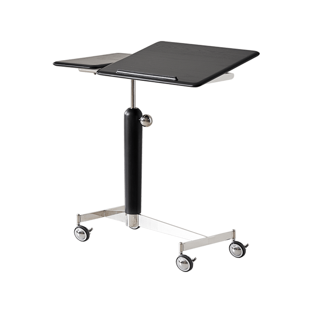 black wooden book stand for reading