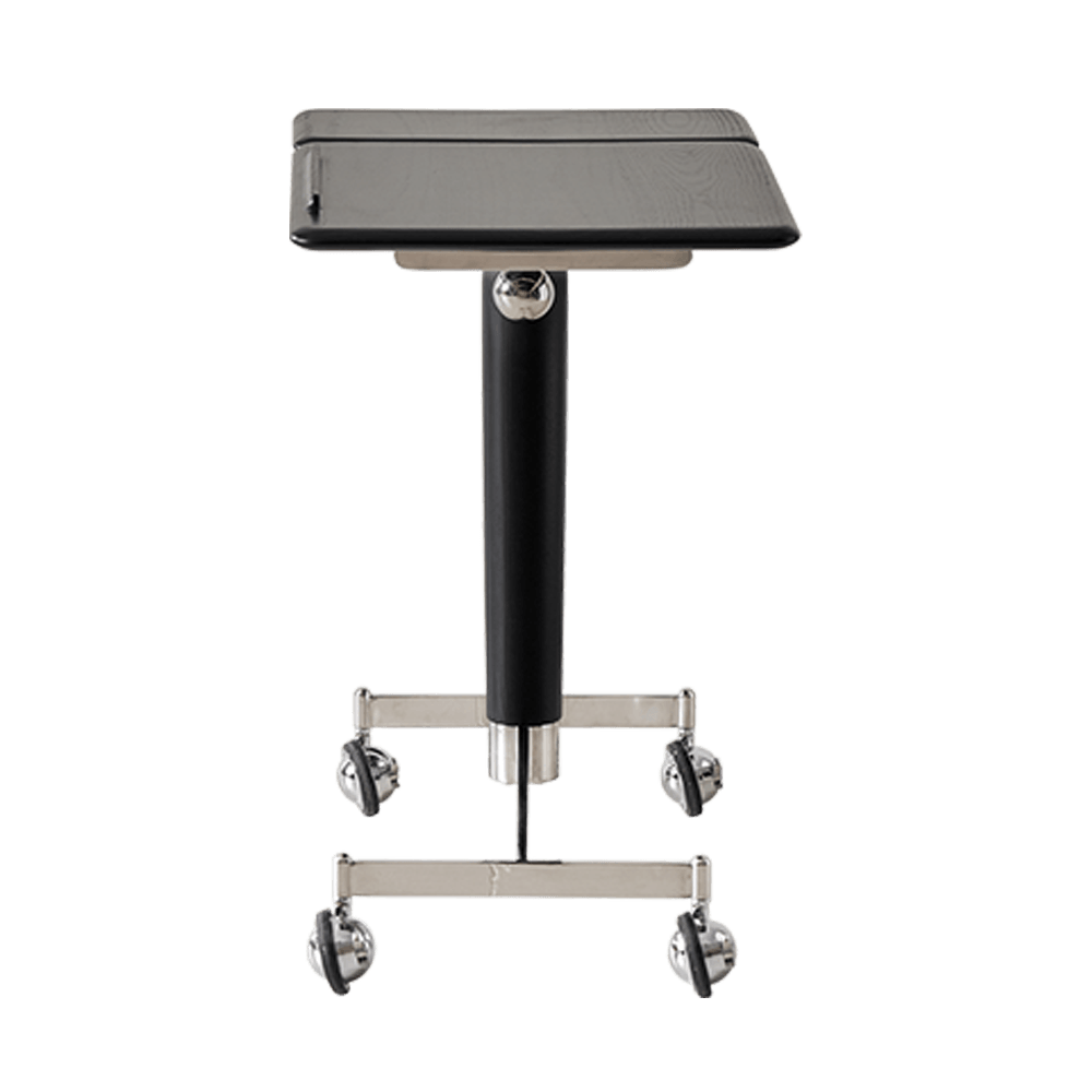 black wooden book stand for reading