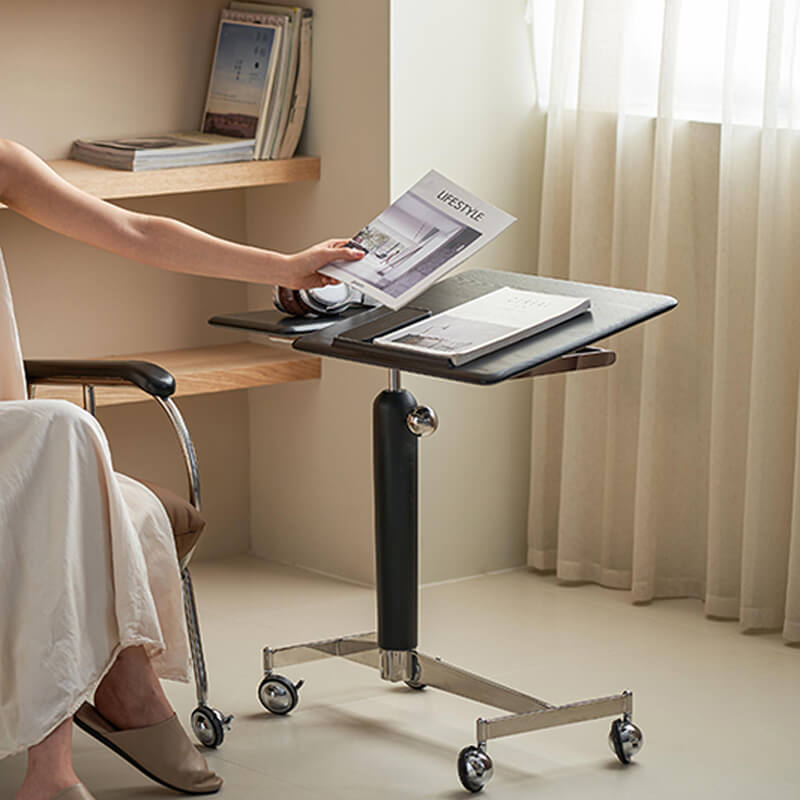 black wooden book stand for reading