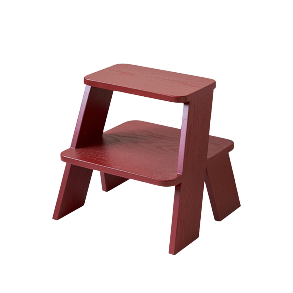 Fido Red Wooden Stepstool 2 Step