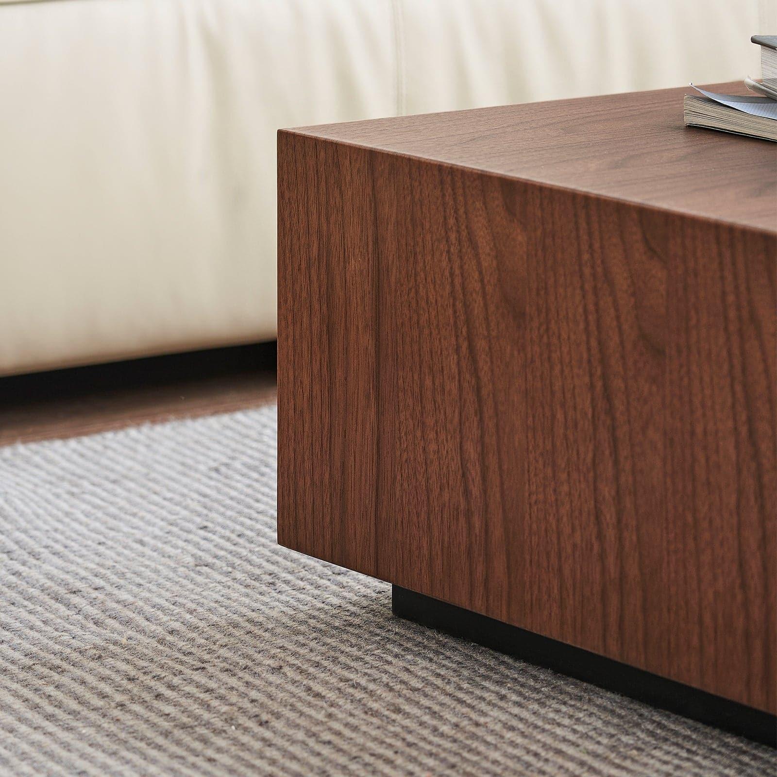 Sugar Cubes Coffee Table / Square - Walnut Veneer - 900*900mm - grado