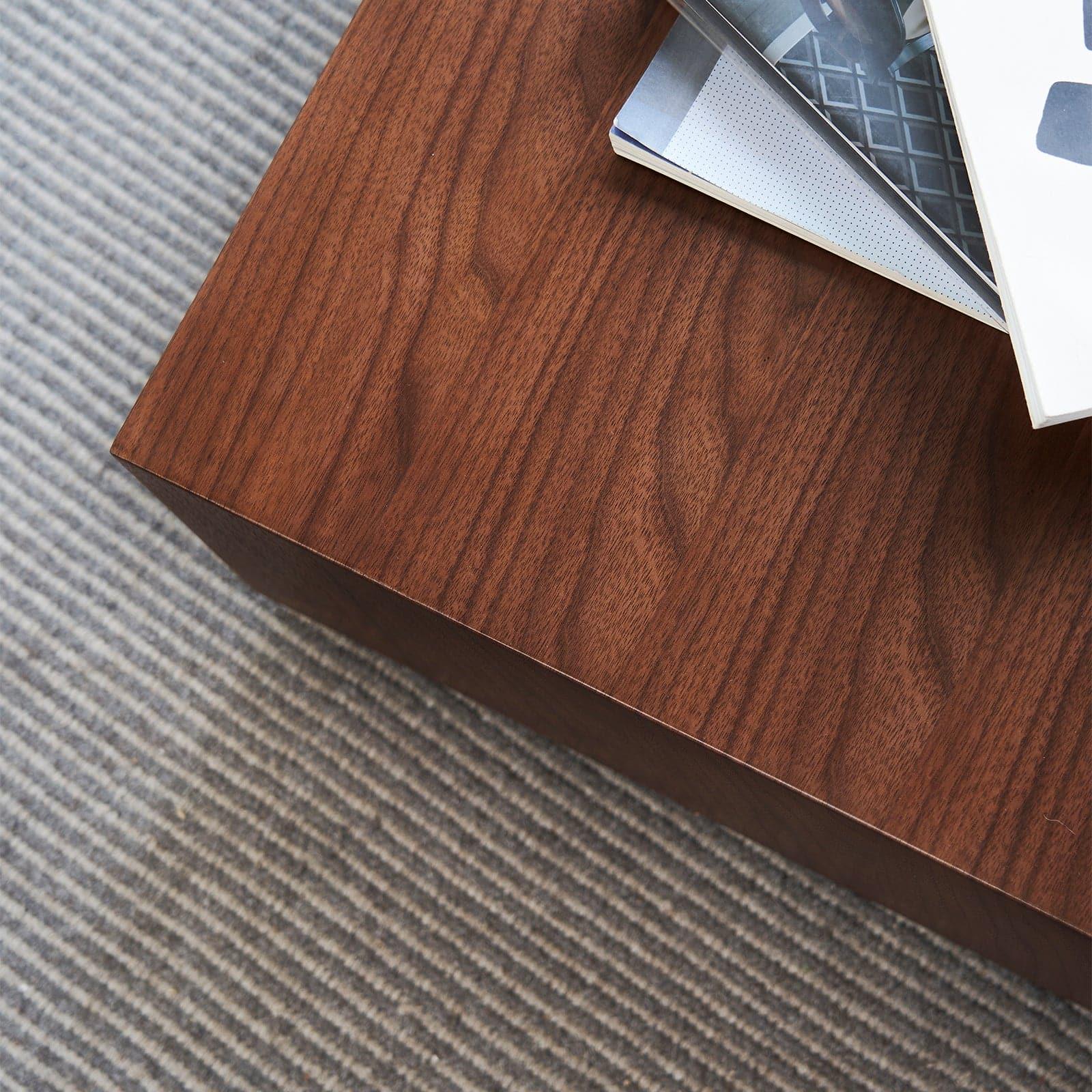 Sugar Cubes Coffee Table / Square - Walnut Veneer - 900*900mm - grado