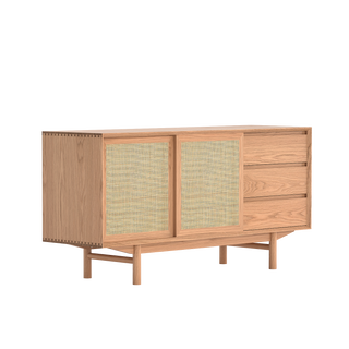 Torii Sideboard with Woven Rattan Doors and Drawers4