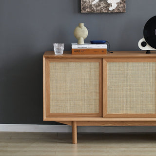 Torii Sideboard with Woven Rattan Doors and Drawers8